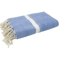 Just Be Just Be Hamamtuch / Strandtuch Maxi Pied de Lion, Blau, – Produktbild 1 von 1