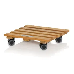 Lechuza® Lechuza Rolluntersetzer 'Natural Wood 28', ca. 28 x 28 cm – Produktbild 1 von 1