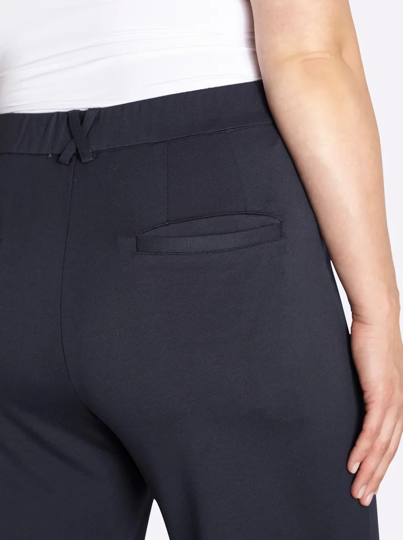 sheego Hose, Tiefblau, – Produktbild 1 von 2