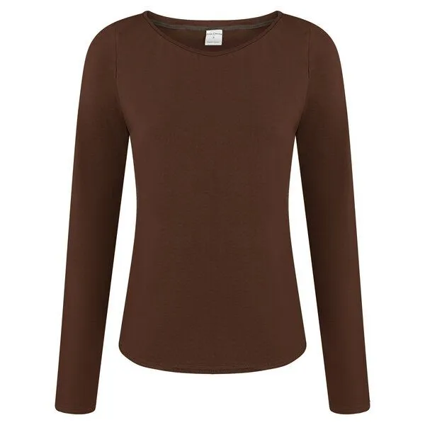 Frija Omina Frija Omina Bio Longsleeve "Ubu", Braun, – Produktbild 3 von 3