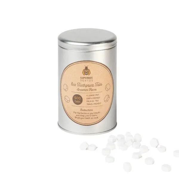 SuperBee SuperBee Dentos Zahnputztabs - Plastikfreie Mundhygiene | 14 - 500 Stück – Produktbild 1 von 6