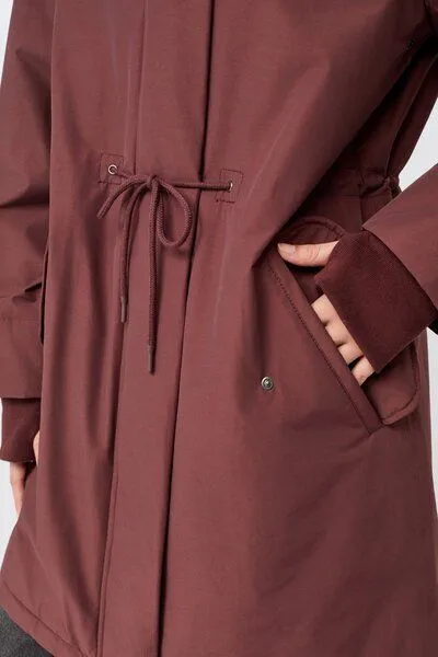 LangerChen LangerChen Parka locker geschnitten und wattiert, Burgundy (rot), – Produktbild 3 von 3