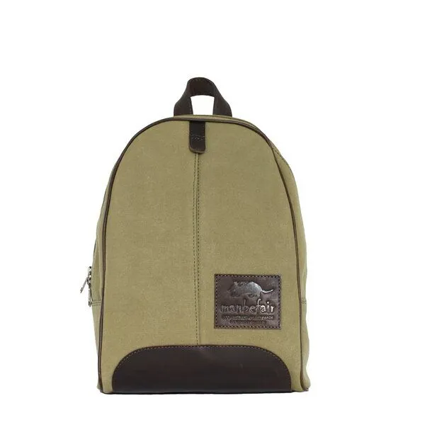 manbefair manbefair Rucksack Girona Canvas, Grün, – Produktbild 1 von 4