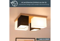 MeLiTec LED Deckenleuchte Paloma D129 Holz, Holz Deckenleuchte Paloma D129 – Produktbild 1 von 1