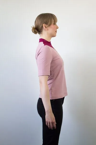 Skrabak Skrabak Shirt Siggi aus Bio-Baumwolle zweifarbig, Rosa, – Produktbild 1 von 3