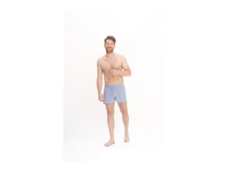Living Crafts Living Crafts Herren Boxer-Shorts, 2er-Pack (100% Bio-Baumwolle), Blau, – Produktbild 6 von 7