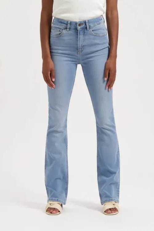 Kuyichi Kuyichi Damen vegan Jeans Zoe Bootcut Lucky Vintage, Hellblau, – Produktbild 2 von 2