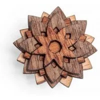 BeWooden BeWooden Brosche aus Holz "African Flower" | Mode Schmuck – Produktbild 1 von 1