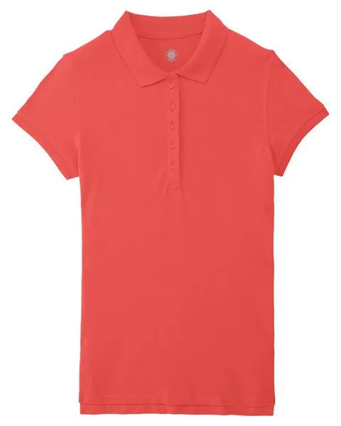 University of Soul University of Soul Damen Poloshirt aus Bio-Baumwolle "Lyn", Korallenrosa, – Produktbild 1 von 2