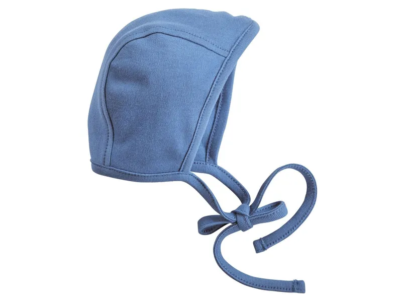 HANS NATUR Babymütze Erstlingsmütze Bio-Baumwolle blau Gr. 50/56, Blau, – Produktbild 1 von 1