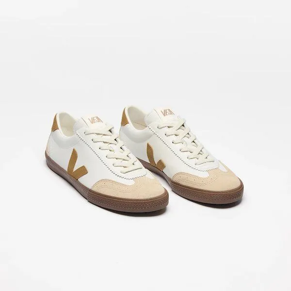 Veja Veja Sneaker Damen - Volley Leather, Weiß (white tent bark), – Produktbild 1 von 3