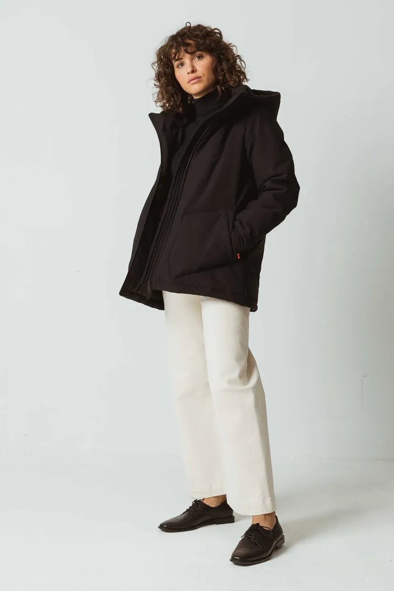 SKFK SKFK Damen vegan Jacke Elaia Gesteppt Schwarz, Schwarz, – Produktbild 1 von 2