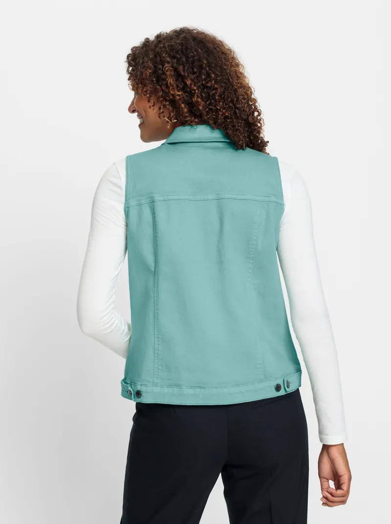Witt Jeansweste salbei, Salbei, – Produktbild 2 von 2