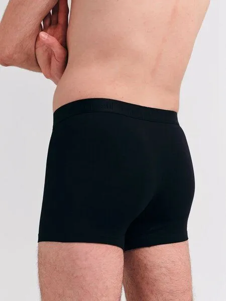 erlich textil erlich textil Casual Cotton Pants, enge Boxershorts mit 95% Baumwolle (aus kontrolliert biologischem Anbau), made in Europe, Schwarz, – Produktbild 2 von 3