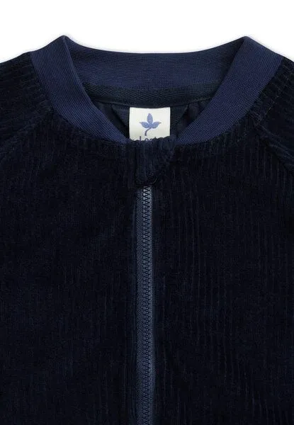 Leela Cotton Leela Cotton Kinder Cord Baseballjacke 100% Bio Baumwolle, Admiralblau, – Produktbild 4 von 4