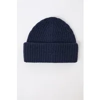 LangerChen LangerChen Grobstrick Mütze aus Bio Wolle, Steel blue (blau), – Produktbild 1 von 1