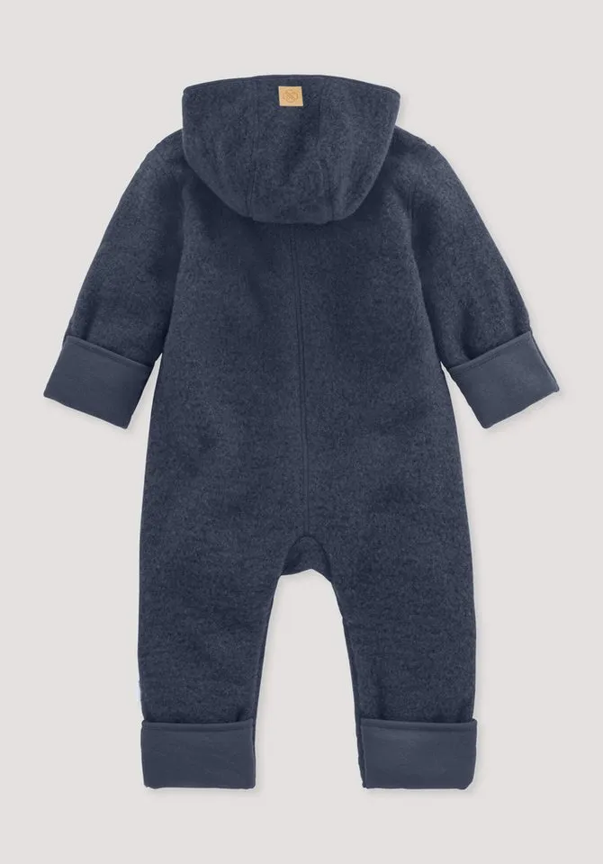 hessnatur hessnatur Overall Wollfleece aus reiner Bio-Merinowolle (1-tlg), Blau, – Produktbild 2 von 2