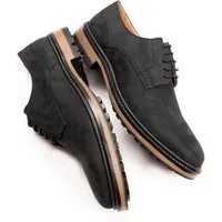 Will s Vegan Shop Will's Vegan Shop Continental Derbys Schwarzes Veganes Wildleder Herren, Schwarzes veganes wildleder, – Produktbild 1 von 1