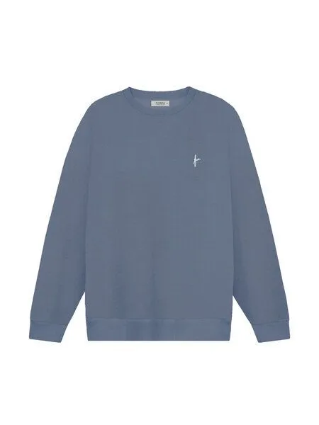FUXBAU FUXBAU Männer fux Pullover - seegrün, seeblau & rot, Seeblau, – Produktbild 2 von 4