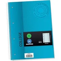 Collegeblock aus Recyclingpapier mit Randlinien, 80 Blatt, liniert – Produktbild 1 von 1