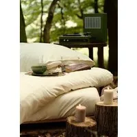 noca noca Alba, klimapositives Ökobettwäsche-Set aus 100% Bio-Baumwollsatin, Natur – Produktbild 1 von 1
