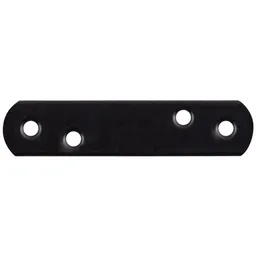 Alberts ALBERTS Flachverbinder mit abgerundeten Enden, verzinkt, schwarz, BxH 19x77 mm – Produktbild 1 von 1