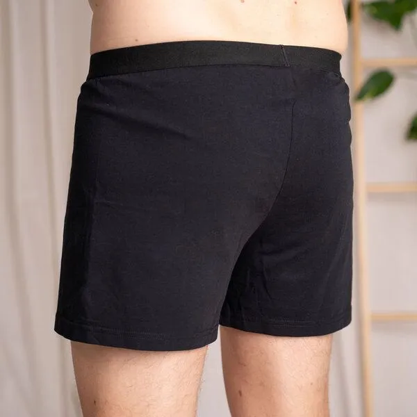 Vresh Clothing Vresh Clothing Levi - Boxershorts aus Biobaumwolle, Schwarz, – Produktbild 3 von 4
