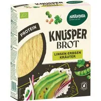 Naturata NATURATA Bio-Knusperbrot Linsen-Erbsen mit Kräutern, hoher Proteingehalt, 100 g – Produktbild 1 von 1