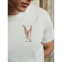 Kultgut Kultgut Klassik-Shirt- Recycelte Biobaumwolle naturbelassen/ Under the starry sky – Produktbild 1 von 1