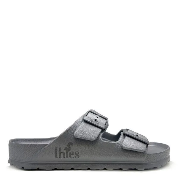 thies Vegane Ecofoam Sandale thies, Silver (grau), – Produktbild 1 von 4