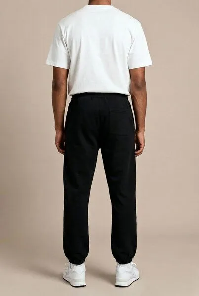 THE FACE OF ELEMENTS The Face of Elements Essential - Relaxed Fit Sweatpant aus 100% Bio-Baumwolle, Black (schwarz), – Produktbild 3 von 4