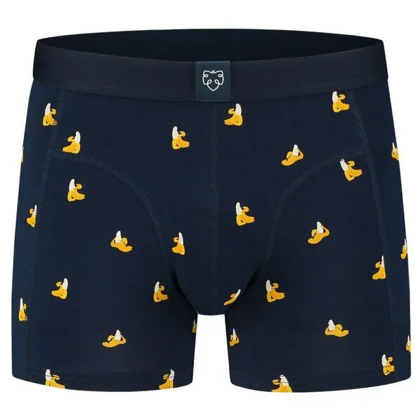 A-Dam A-Dam Boxerbrief Gemustert, Banana rama (blau), – Produktbild 1 von 3