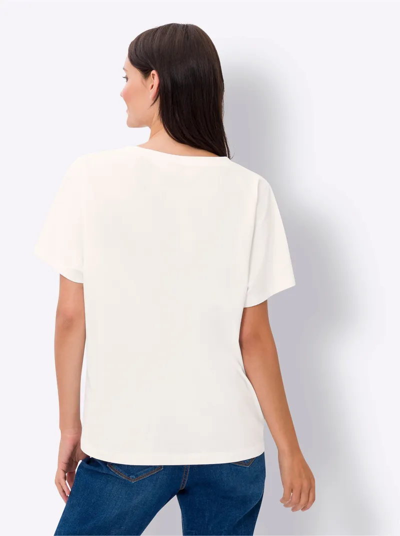 heine T-Shirt ecru, Ecru, – Produktbild 1 von 2