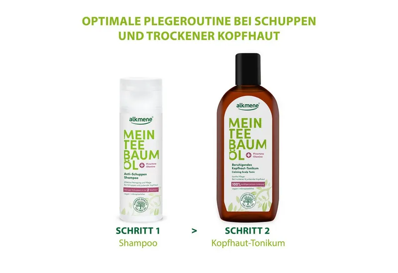 Alkmene Alkmene Haartonikum 2x Teebaumöl Kopfhaut Tonikum Juckreiz Linderung 100% bestätigt vegan, 2-tlg. – Produktbild 5 von 5