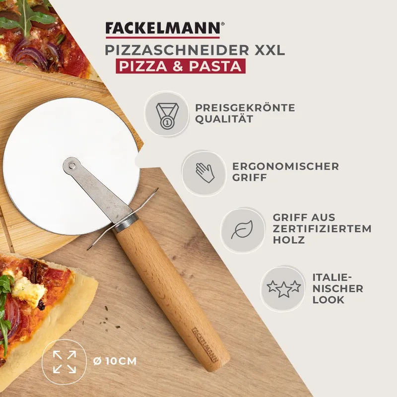 Fackelmann Fackelmann Pizzaschneider XXL – Produktbild 3 von 3