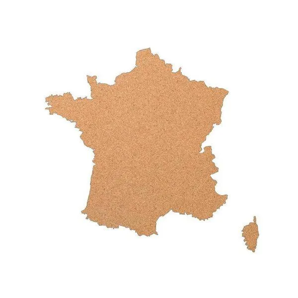 Kork-Deko Kork-Deko Frankreich als Pinnwand aus Kork XXL ca. 60x60 cm – Produktbild 1 von 2