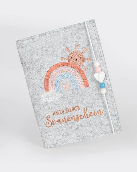 MYLILY MYLILY Muterpasshülle aus Filz, Grau, – Produktbild 2 von 4