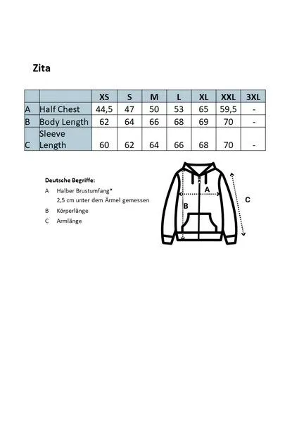 TORLAND TORLAND Damen Zip-Hoodie ZITA, Schwarz (black), – Produktbild 4 von 4