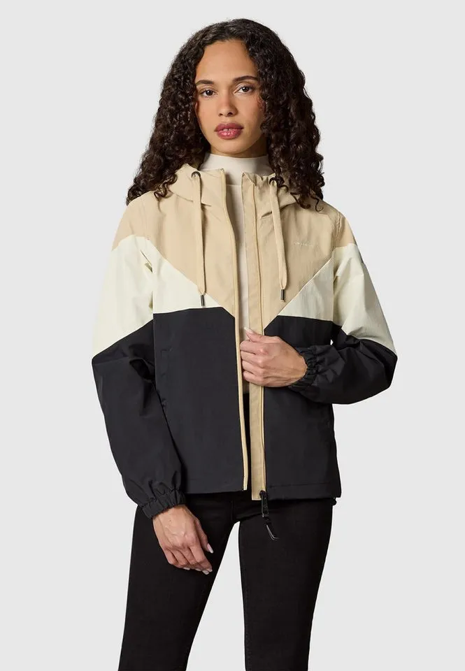 ragwear ragwear Funktionsjacke Rochele wasserdichte Damen Übergangsjacke mit großer Kapuze, Schwarz, – Produktbild 5 von 5