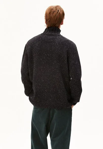 ARMEDANGELS ARMEDANGELS TWEED ROLLNECK Herren Strickpullover aus recycelter Woll-Mix, Black, – Produktbild 2 von 4