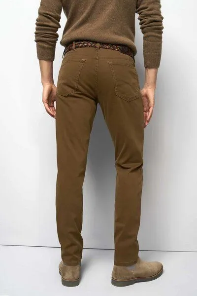 M 5 BY MEYER M 5 BY MEYER Five Pocket aus High Performance Satin, Gelb (camel), – Produktbild 4 von 6