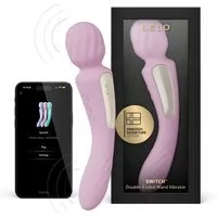 LELO LELO SWITCH Doppelseitiger Stabvibrator für Frauen mit Bluetooth-App und 12 Lustmodi, Rosa, – Produktbild 1 von 1
