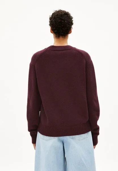 ARMEDANGELS ARMEDANGELS BALBAA Damen Pullover aus Bio-Woll Mix, Dark cranberry, – Produktbild 2 von 4