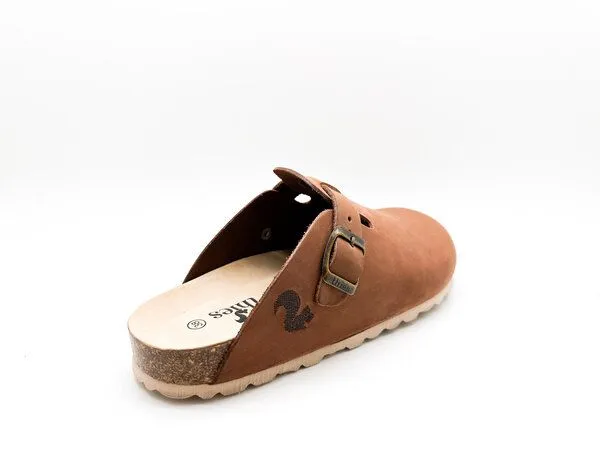 thies thies ® Eco Clogs aus vegetabil gegerbtem Leder, Shiitake-brown, – Produktbild 4 von 4