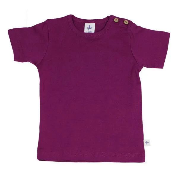 Leela Cotton Leela Cotton Kinder T-Shirt Bio Baumwolle, Orchidee, – Produktbild 1 von 1