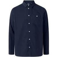 KnowledgeCotton Apparel KnowledgeCotton Apparel Cord Hemd - Baby cord custom fit shirt - aus Bio-Baumwolle, Blau (total eclipse), – Produktbild 2 von 5