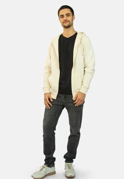 TORLAND TORLAND Basic Zip-Hoodie CONNECTOR, Weiß (natural raw), – Produktbild 2 von 4