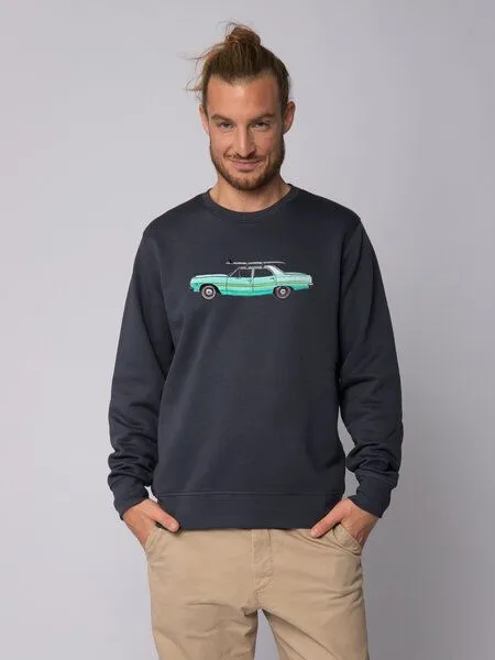 watapparel watapparel Sweatshirt Unisex Surf Car, India ink grey, – Produktbild 2 von 3