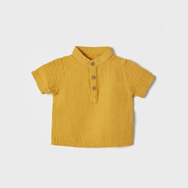 OrganicEra OrganicEra Bio-Musselin-Shirt, Senf, – Produktbild 1 von 1