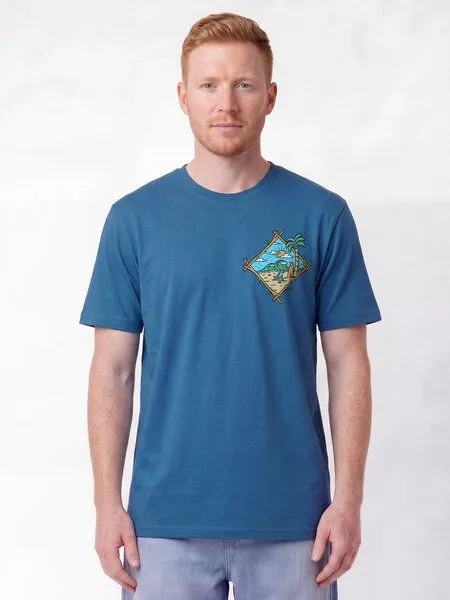 watapparel watapparel T-Shirt Unisex Beach is calling, Mindful blue, – Produktbild 2 von 2
